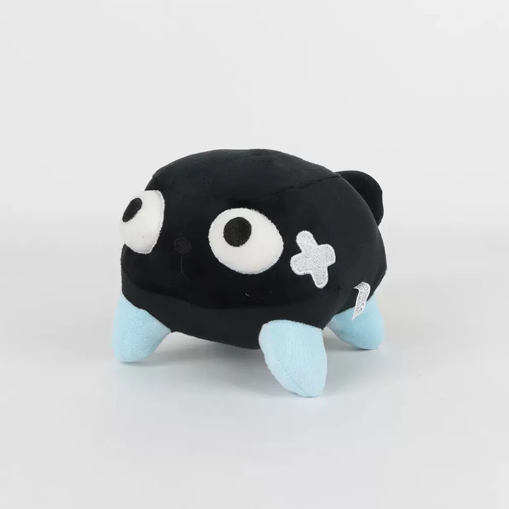 

Dandy's World Retro Blue & Black Animal Plush with Patch Design - Quirky Cartoon Character Plush Toy for Bedroom Decor