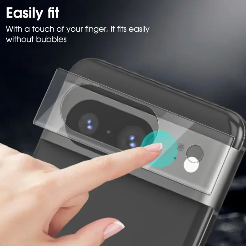 HD Back Camera Tempered Glass Flim for Google Pixel 8/8 Pro 7A 7/7 Pro Clear Camera Lens Protector for Google Pixel 8 7 Series