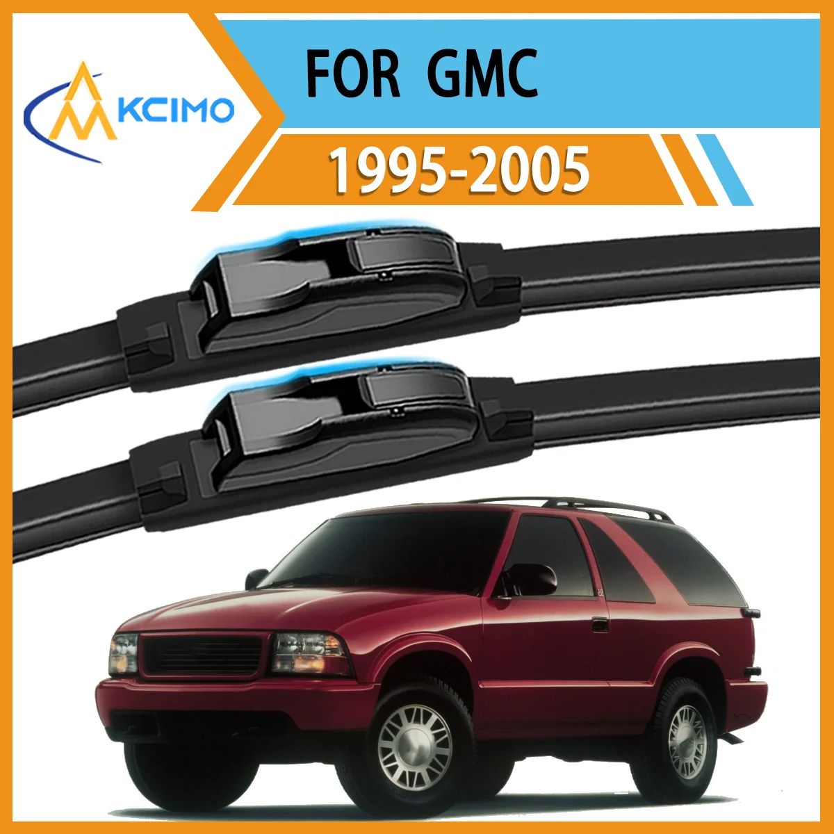 

2PCS High-Performance Wiper Blades For GMC Jimmy 1995-2005 All-Weather Clarity Strong Frame Enhanced Driving Safety & Comfort