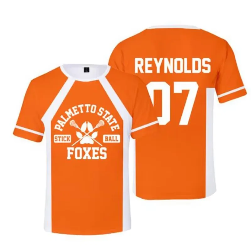 Men's comfortable jersey T-shirt, personalized signature number print breathable jersey