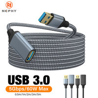 Nylon Braided USB 3.0 Male-To-Female High-Speed Transmission Data Cable Computer Camera Printer Extension Cable 0.5m 1m 2m 3m 5m