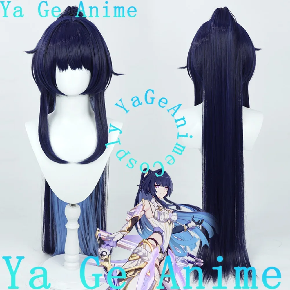 Ya GeHonkai Impact 3rd Herrscher of Origin Raiden Mei شعر مستعار تأثيري الواقع ShowGame لعب الأدوار شعر مستعار يستخدم لحفلات الرقص أنيمي #1