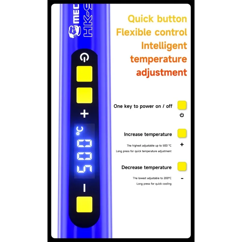 Mechanic HK-990 Thermostatic Electric Soldering Iron 90W High Power Anti-static Adjustable Portable Welding Solder Repair Tool