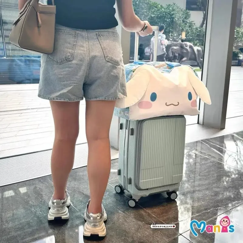 

Дорожная сумка Cinnamoroll Kuromi с мультяшным принтом, милая большая вместительная дорожная сумка для багажа, сумка на плечо, сумки для женщин