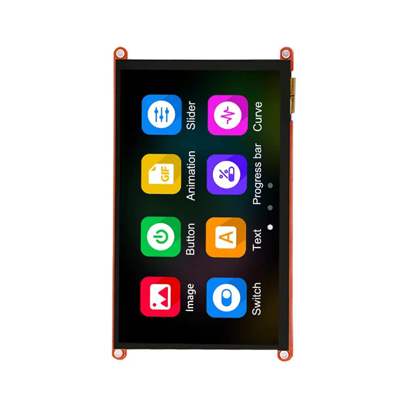 GUITION HMI interface screen 7.0inch capacitive touch IPS or without touch 1024*600 400MHz dominant frequency software editing