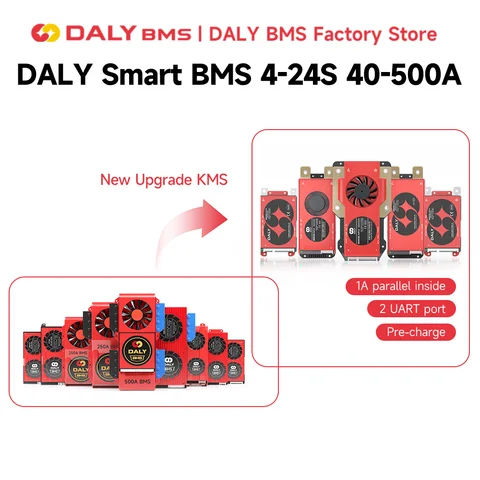 데일리 스마트 BMS 10s 36v 13S 14S 16S 48V 리튬인산철 BMS 17S 20S 24S 40A 60A 80A 100A 150A 200A 500A 리튬인산철 리튬이온 LTO 배터리