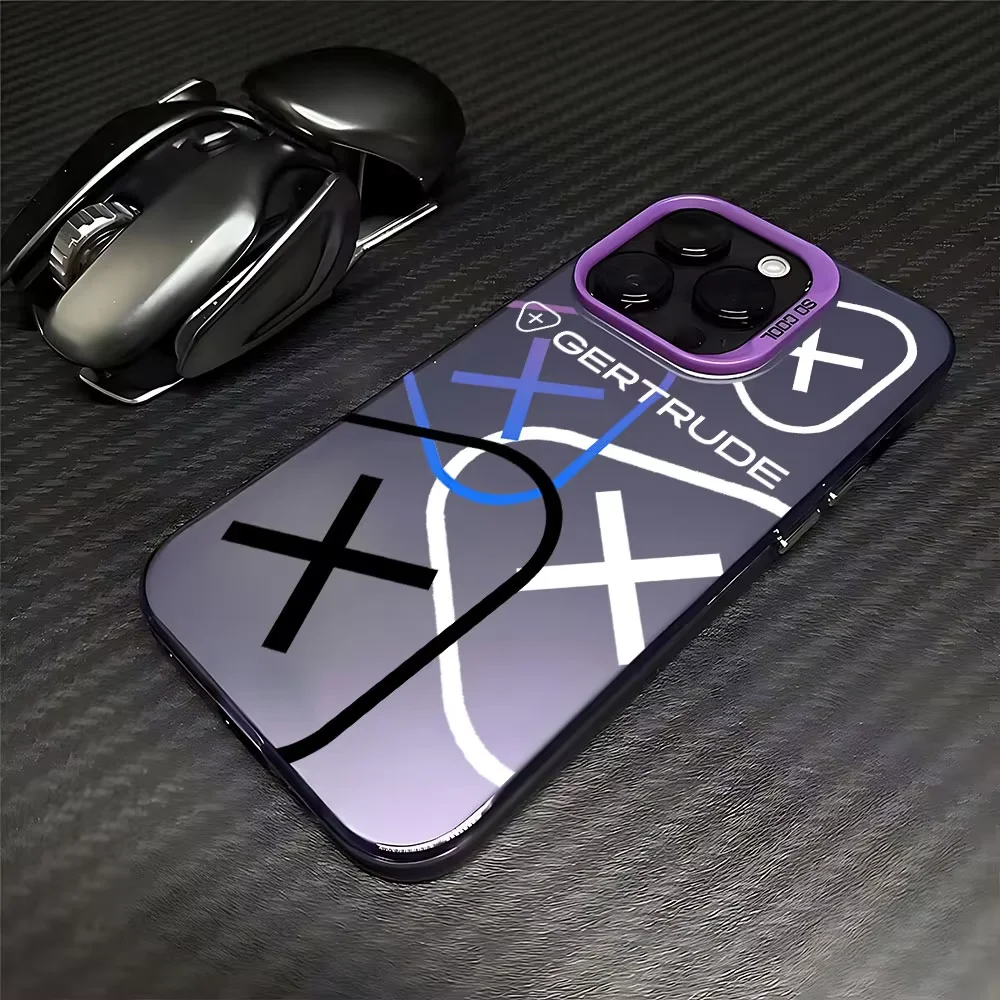 حافظة هاتف جميلة لهاتف G-Gertrudes iPhone 17 AIR 16E 15 14 13 12 11 mini Pro Max X XR XSMAX 8 7 Plus غطاء خلفي غير لامع مضاد للسقوط