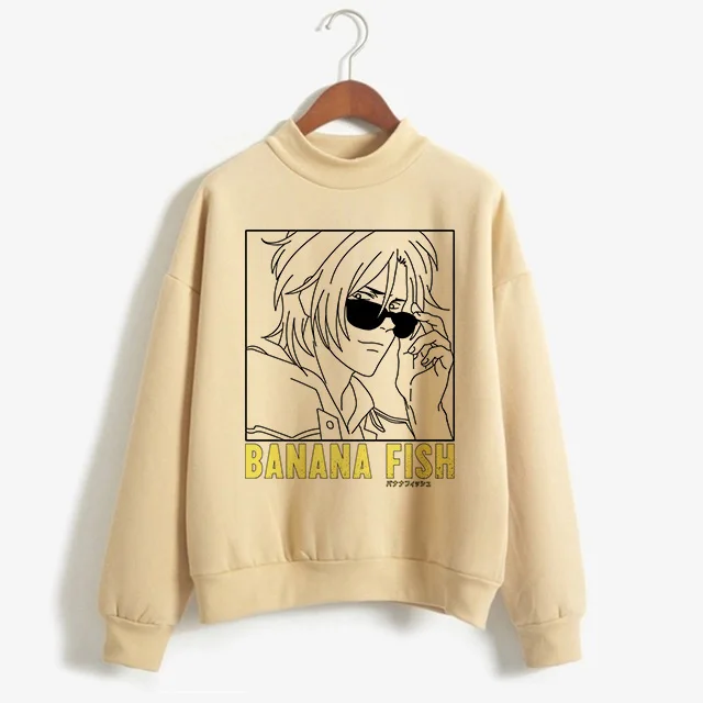 Banana Fish Manga Y2k Sweatshirt Hot Japanese Anime Cartoon Hoodies Funny Graphic Streewear Men Women Kawaii Hip Hop Clothes 90s