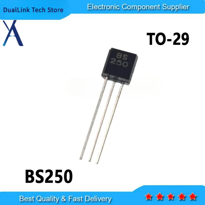 

10PCS BS250 Transistor TO92 Package