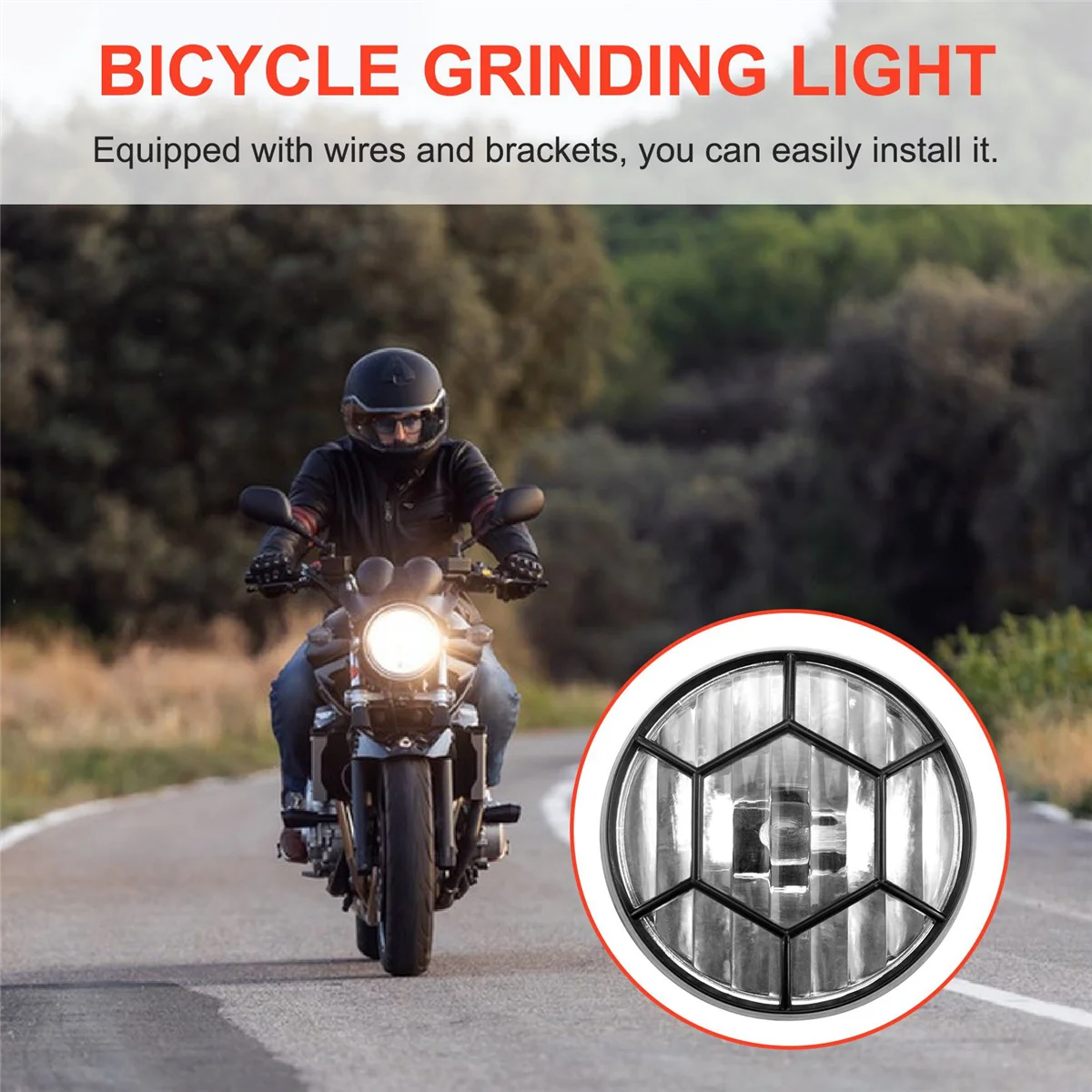 Bike Light Bicycle Motorized Bike Friction Generator Dynamo Headlight Tail Light Kit 6V 3W Bike Accessories