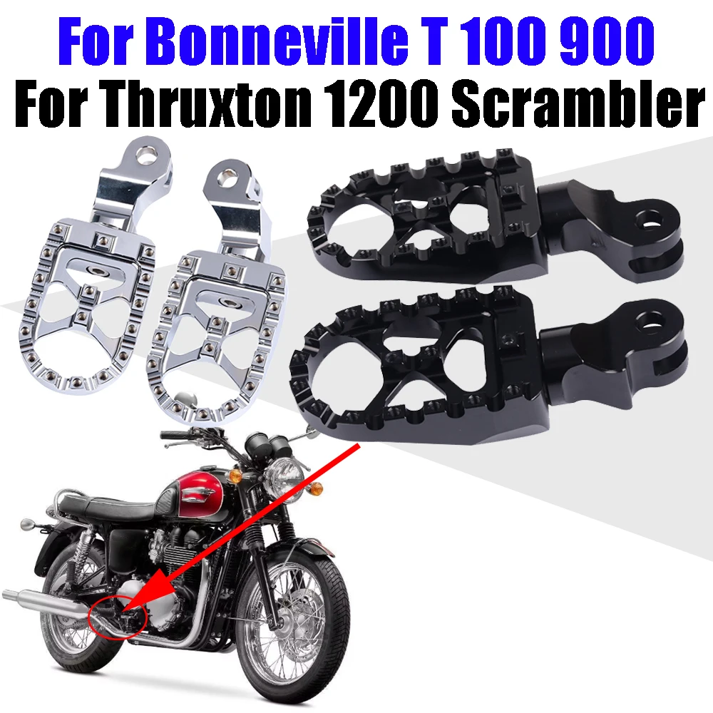 Motorcycle Accessories Front Footrests Footpegs Foot Pegs Pedals Parts For Triumph Bonneville T100 T900 Trunxon 1200 Scrambler