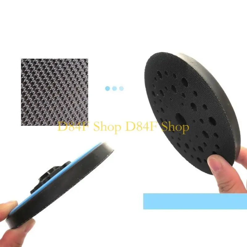 

D84F Самоклеящаяся шлифовальная пластина, 5-дюймовая шлифовальная пластина с крючками и петлями, 49 отверстий