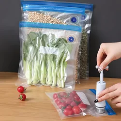 1-40PCS Vacuum Sealer Bags Reusable Food Storage Bags Portable Waterproof Home Vacuum Food Packaging Sealing Bags