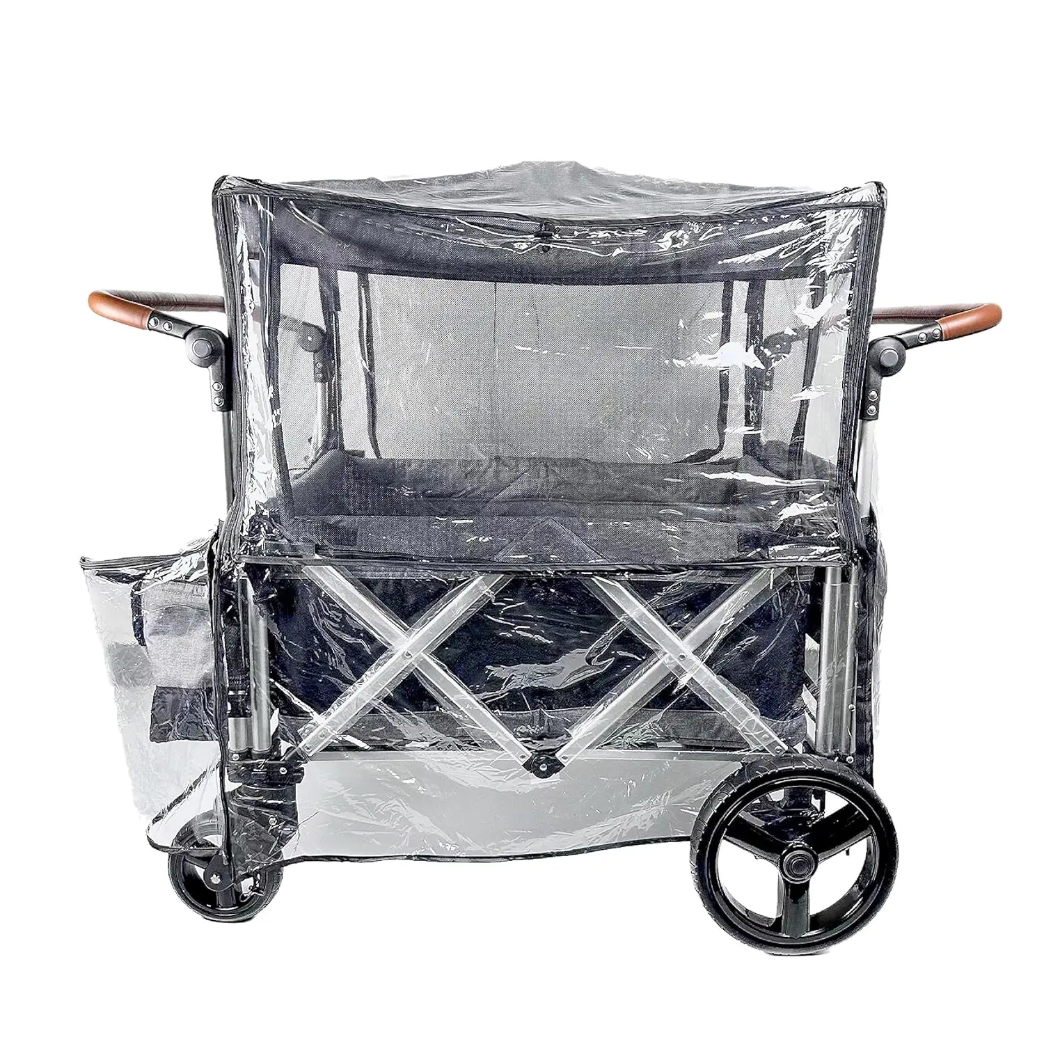 

Large Stroller Rain Cover with Mosquito Net, 2-in-1 Waterproof Windproof Accessory for Picnic Camping Wagons