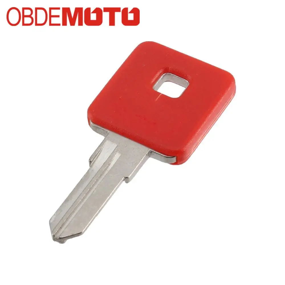 

New Blank Motorcycle Uncut Key Red Length 27mm for Harley Motorbike Spare Part Replacement Accessory