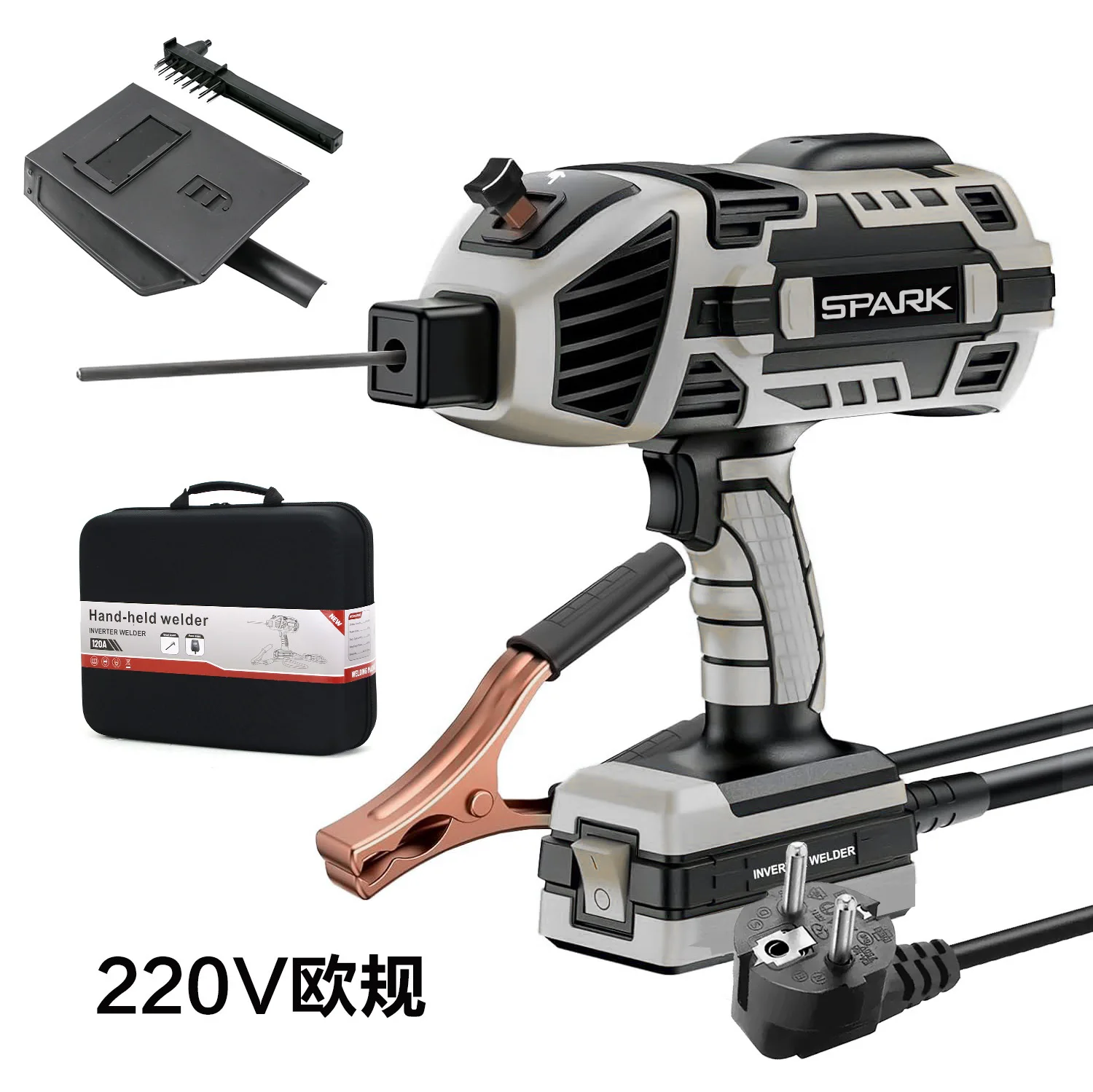 Handheld Welding Machine Household 110V/220V Small Manual Portable Belt Gun Type Inverter Welding Machine