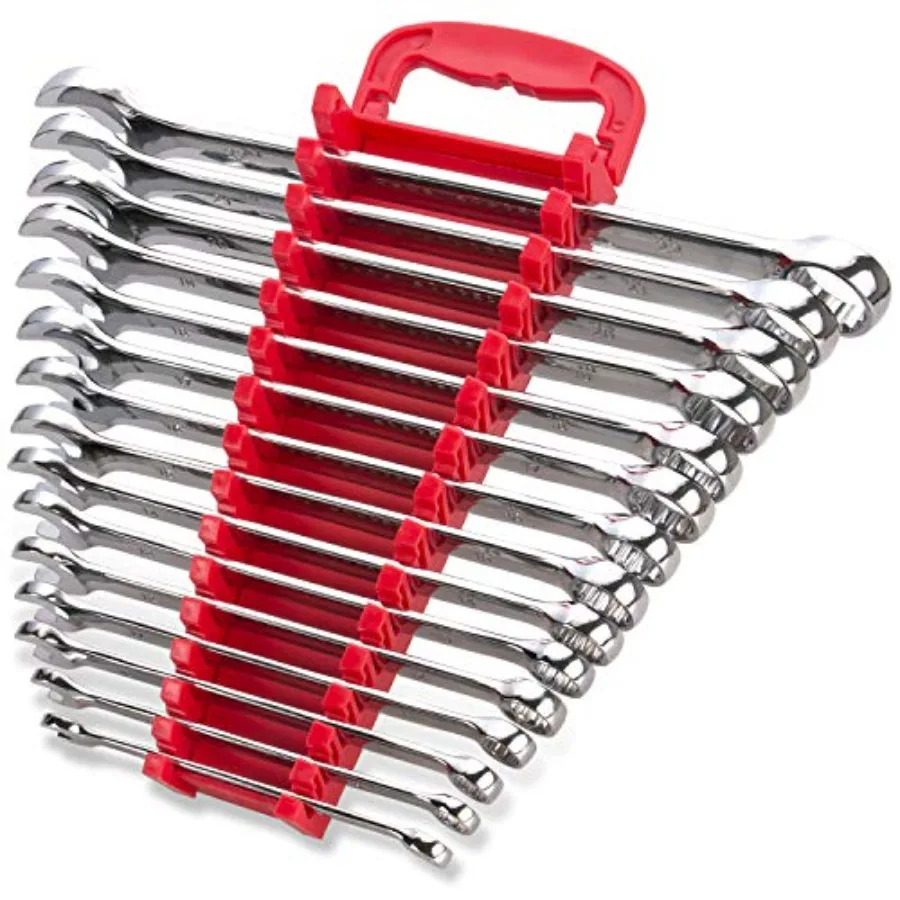 Max Torque 15-Piece Premium Combination Wrench Set, Vanadium Steel, Long Pattern Design Include Metric Sizes 8, 9, 10, 11, 12,
