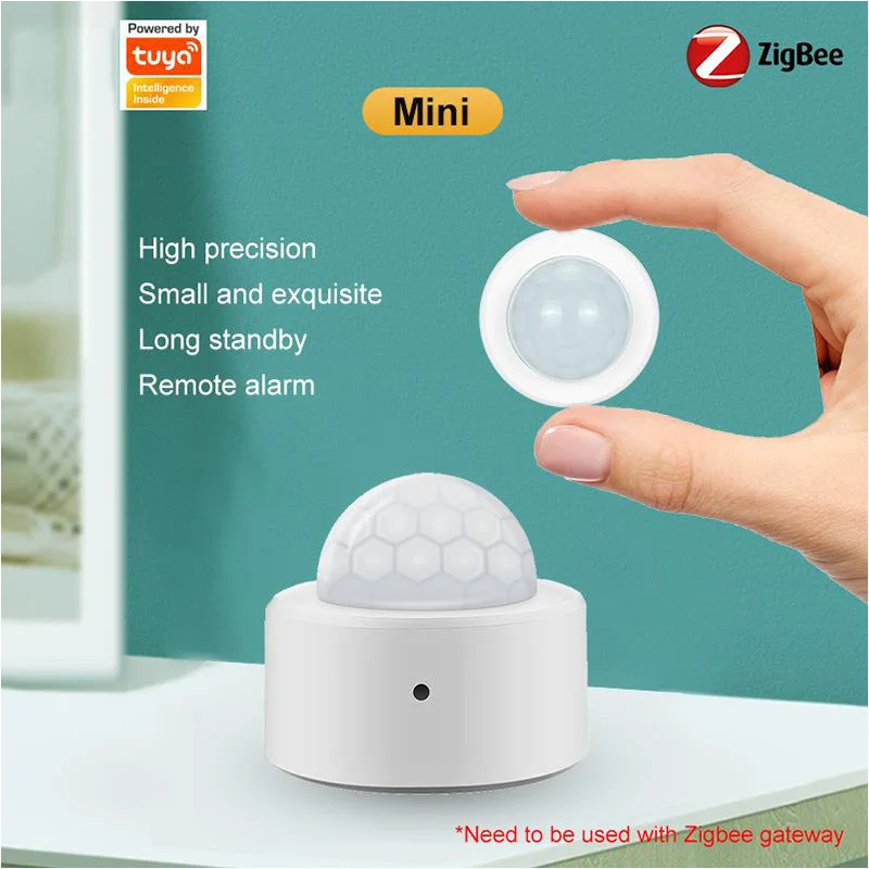 

Tuya Smart Human Body movement motion sensor ZigBee infrared light sensing automatic light on and mobile phone alarm linkage