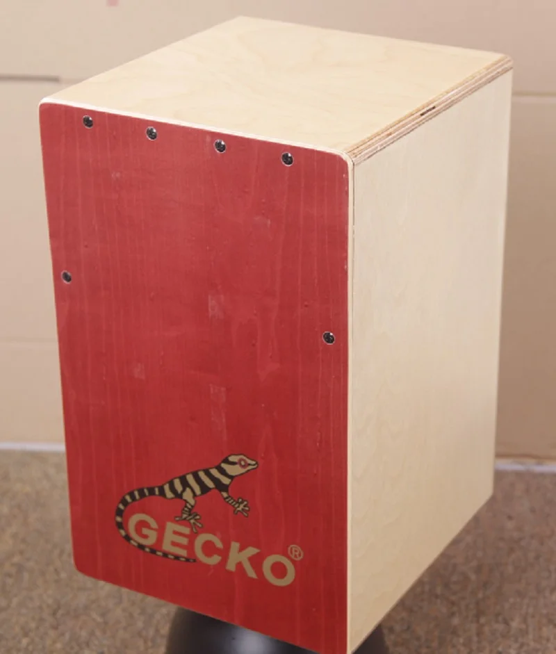 ألوان قابلة للتخصيص أبو بريص CS81Bk الأكثر شعبية للأطفال صندوق كاجون طبل خشب البتولا أسود اللون صندوق قرع وترية سلسلة فولاذية