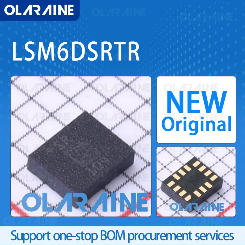

1/5/10Pcs LSM6DSRTR LGA-14 original 100% new ic chip IMU - Inertial Measurement Unit I2C, SPI Voltage 3.6 V Current 360 uA