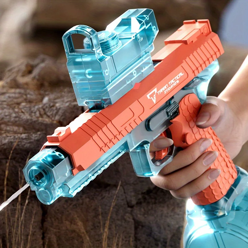 Electric Water Gun Automatic Squirt Guns with 434CC Large Capacity 32FT Range Powerful Sprinkler Summer Beach Pa