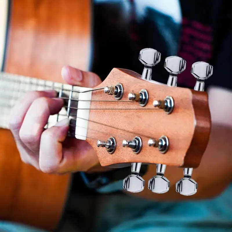 

Ключи для настройки гитары, блокирующие ключи для настройки электрогитары 1:18, прочные поворотные ручки для акустических и классических инструментов для детей