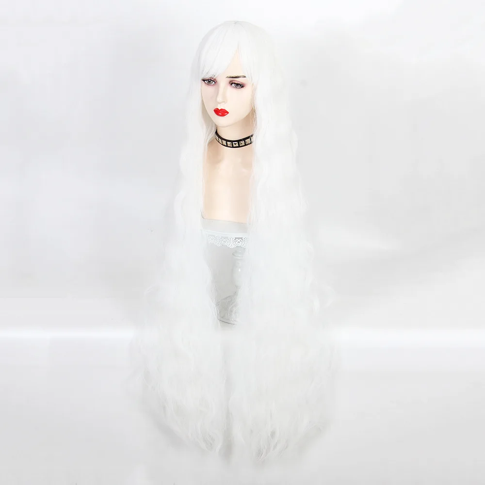 Internet Celebrity Girl Cos Pruik Lolita Lolita Kunstmatig AI Beige Loempia Lang haar 120 cm