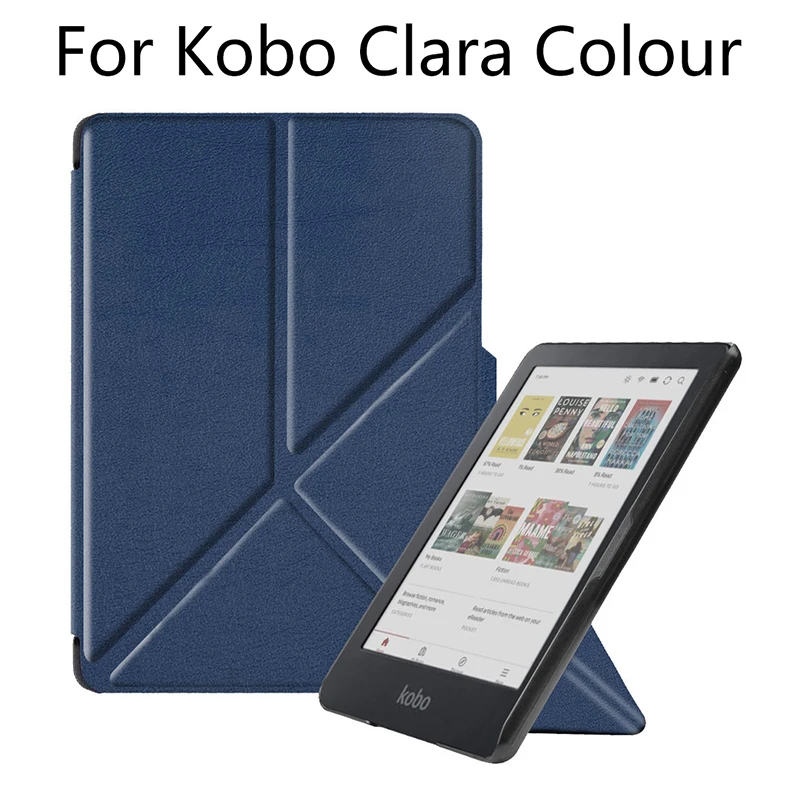 Foldable Protective Case For Kobo Clara Colour 2024 Model N367 E-Book Reader Protector With Stand Bracket Desktop Support