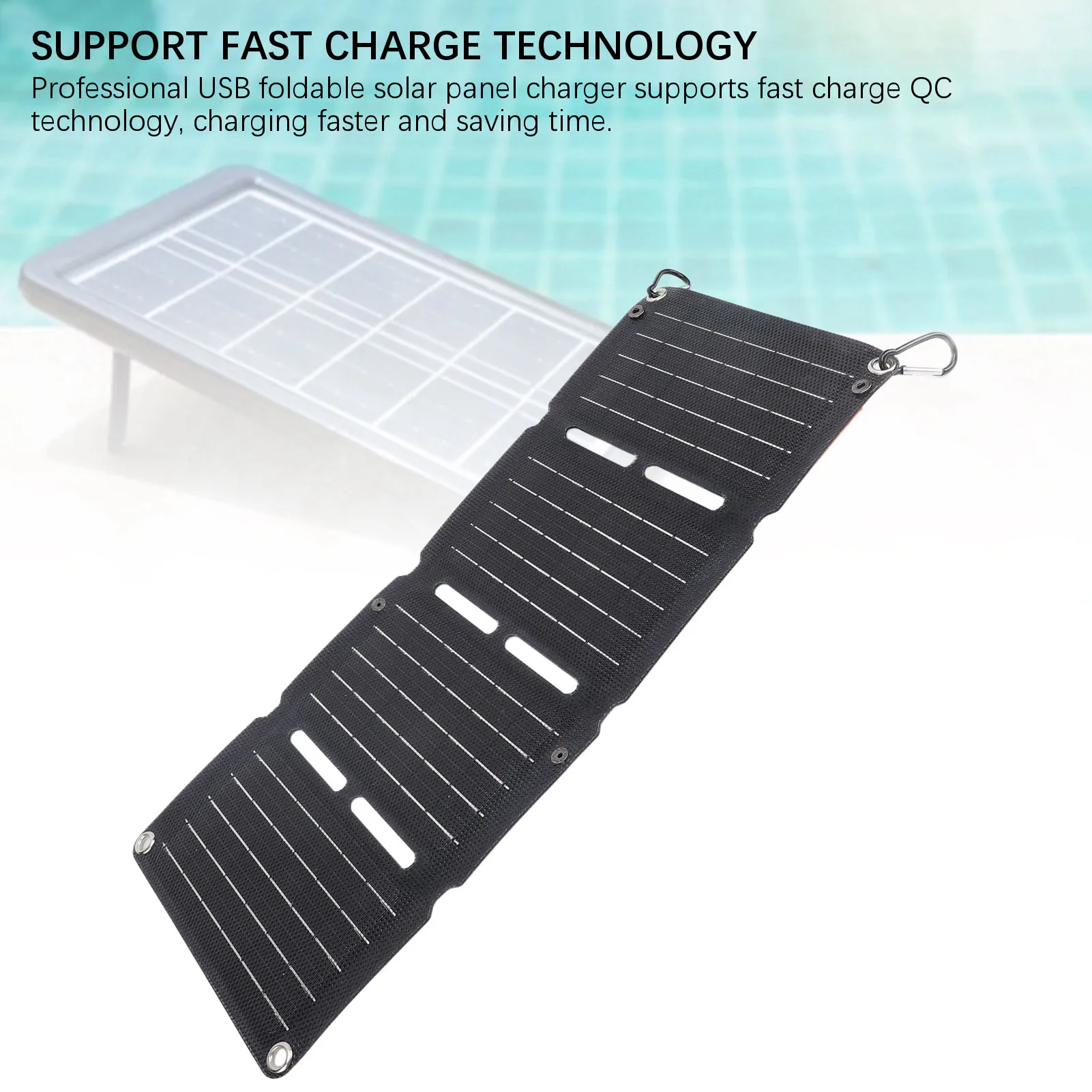 Foldable Solar Panel 40W Foldable Solar Panel  Dual USB Regulator Output Fast Charging for Backpacking for Traveling