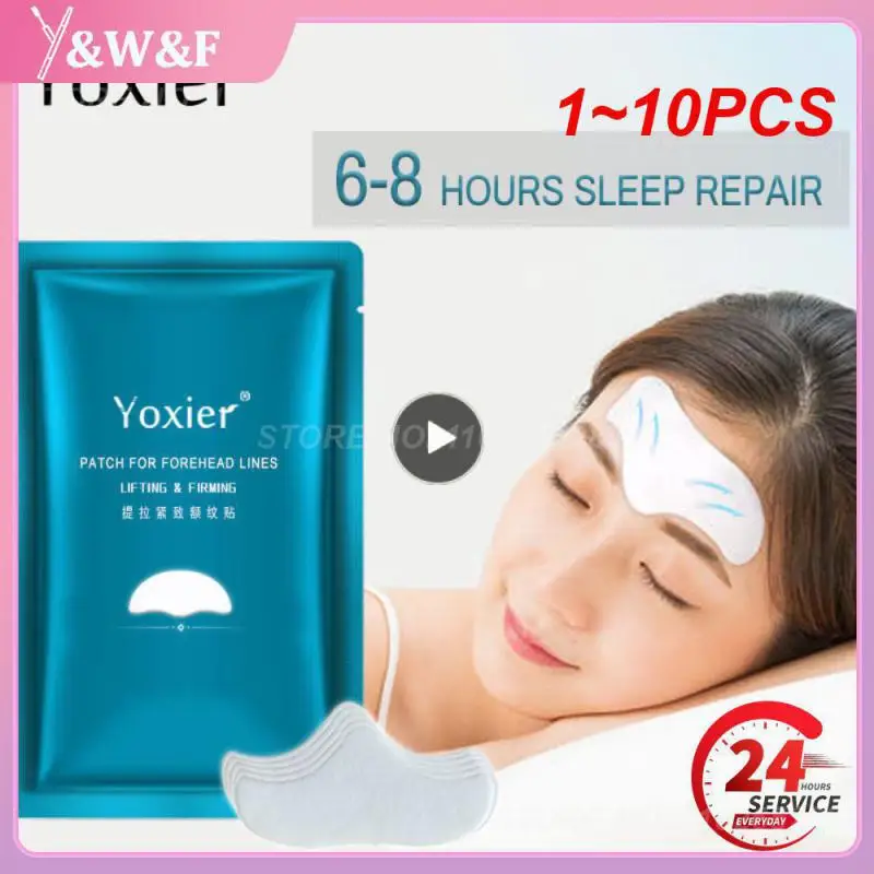 1~10PCS Yoxier Forehead Line Removal Gel Patch Anti Wrinkle Forehead Firming Mask Frown Lines Stickers Anti-Aging