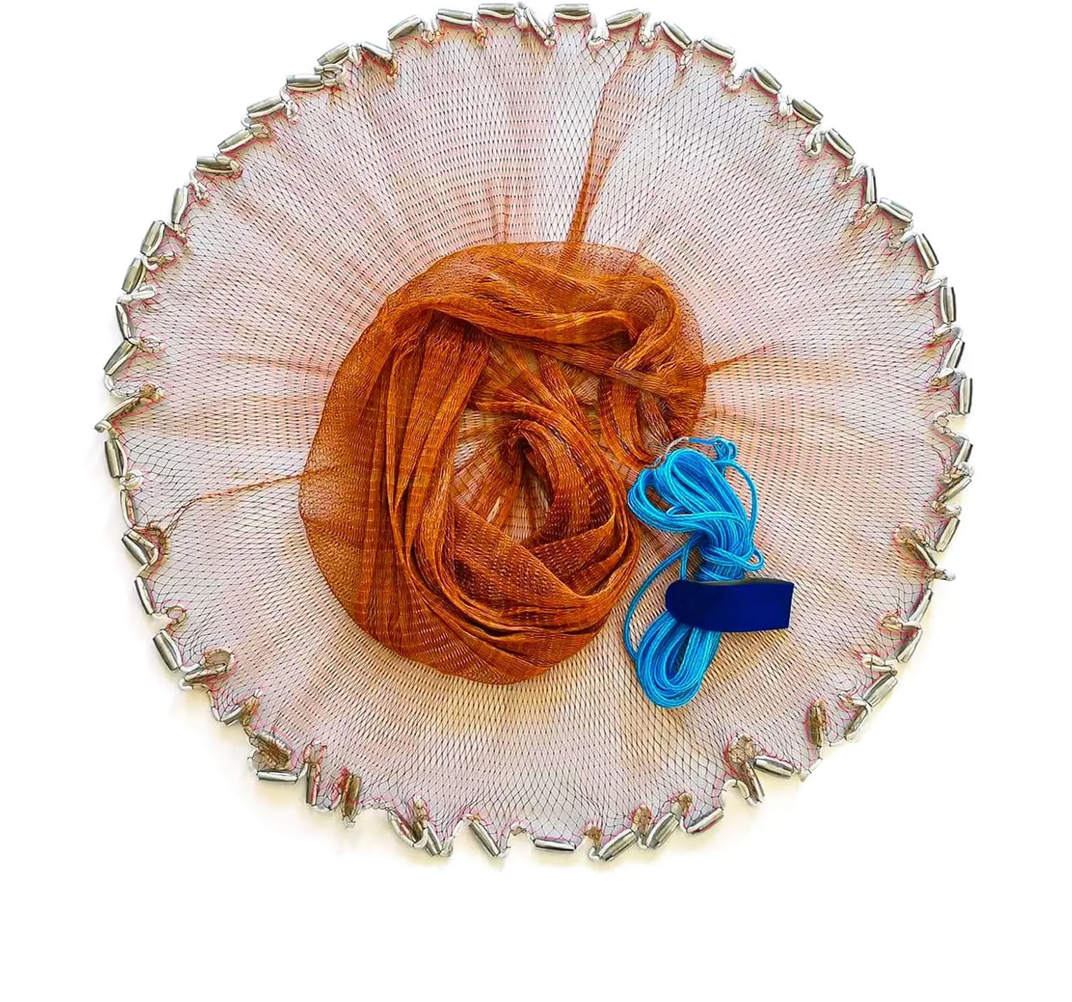 

Fish Mesh Net Hand Throw Mesh Net Hand Cast Nylon Monofilament / Tire Line Fishing Net