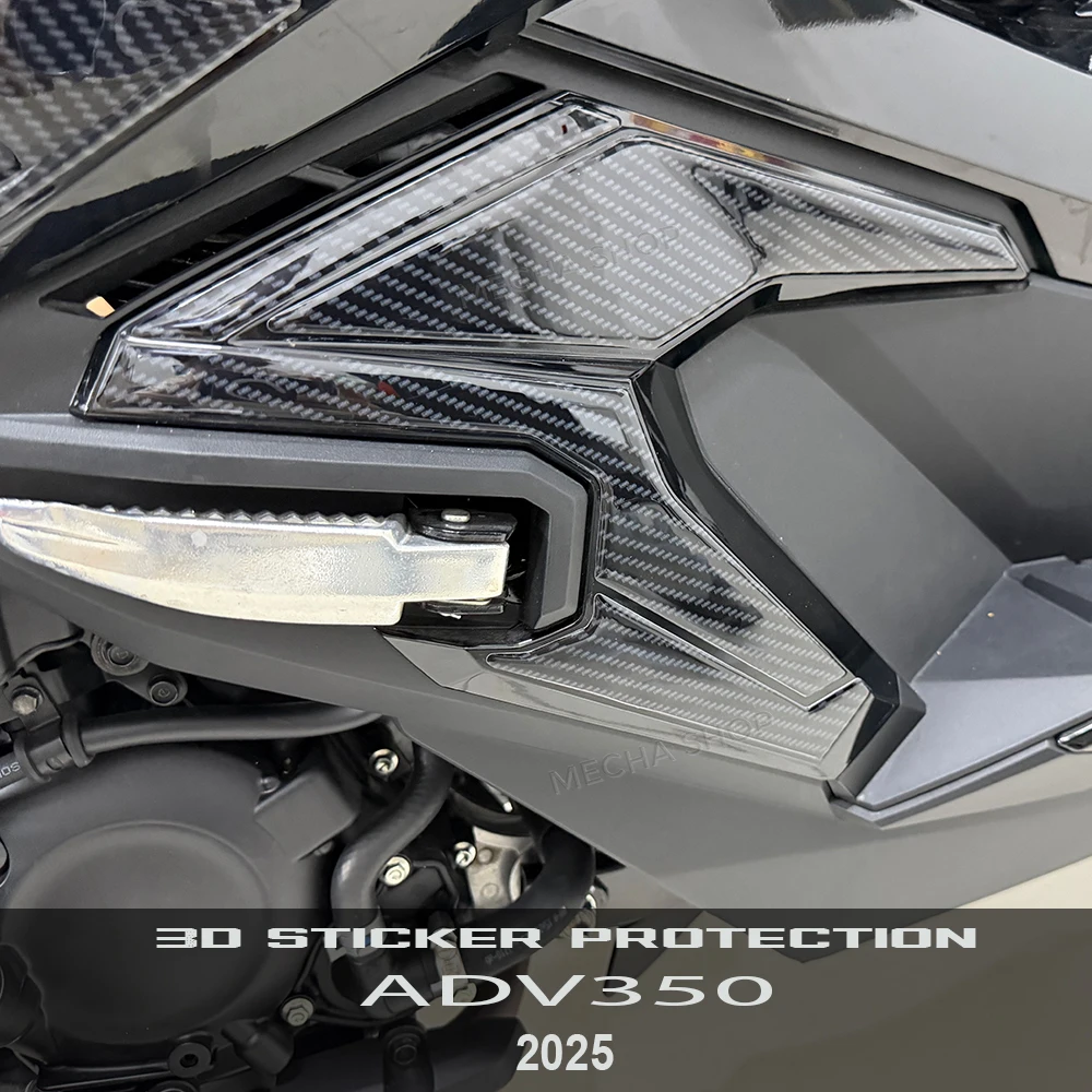 Motorcycle Fairing Side Tank Pad Protection Decals 3D Stickers Kit for ADV 350 ADV350 2025 2026