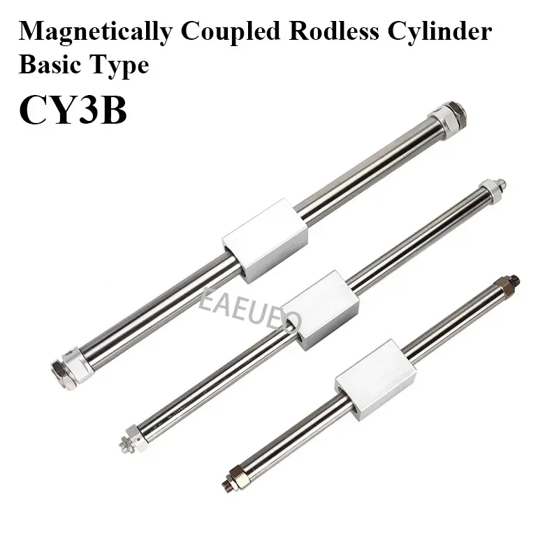 

CY3B6 10 15 20 25 32 40 50 63 Stroke 50 to 1000mm Pneumatic Magnetically Coupled Rodless Cylinder Basic Type CY3B Series