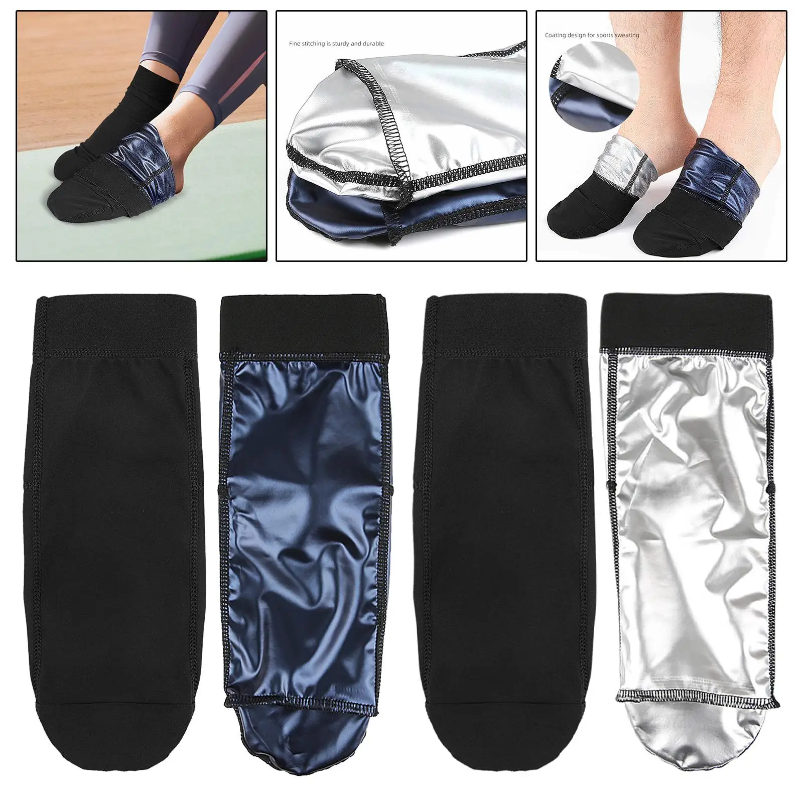 

1 Pair Sauna Socks Washable Sturdy Premium Non Slip Breathable Versatile for Men Women Professional Ankle Socks Foot Sleeves