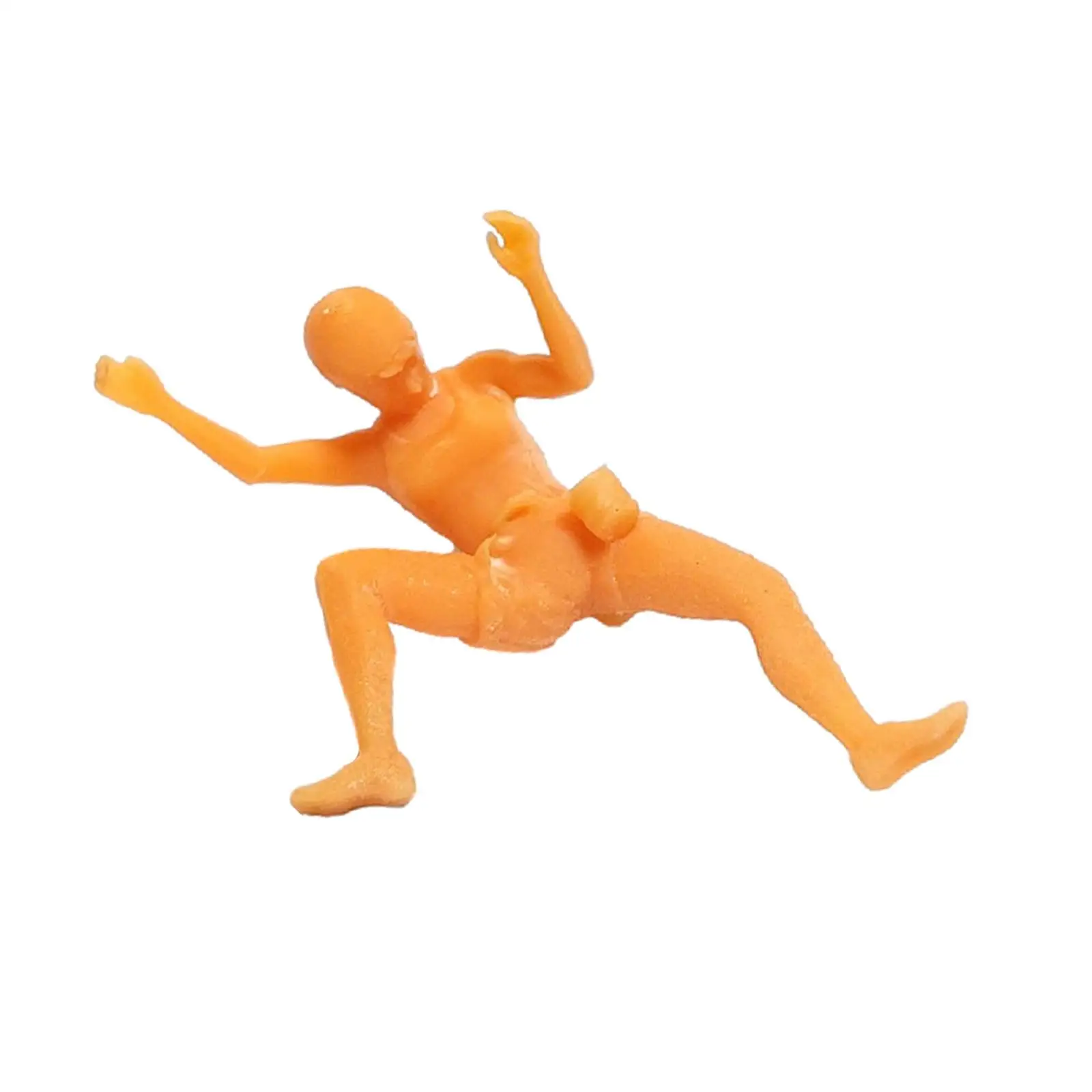 

1 64 Miniatures Collectible Rock Climbing Figure Resin People Model Hand Painted for Sandbox and Desktop Decoration