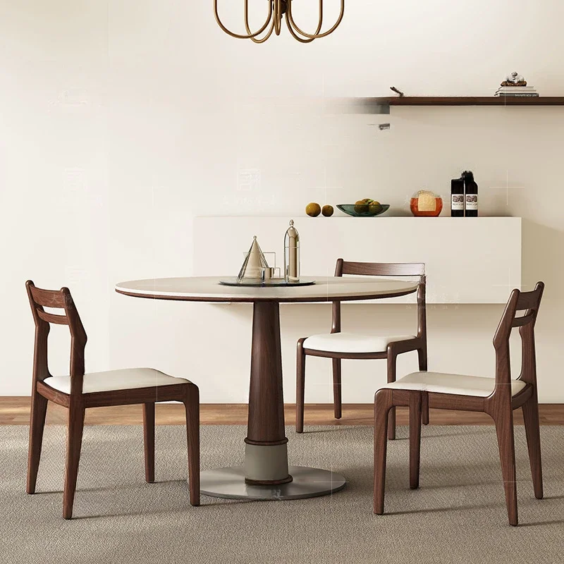 

Metal Base White Dining Table Small Nordic European Center Round Kitchen Table Chairs Set Restaurant Mesa Comedor Home Furniture
