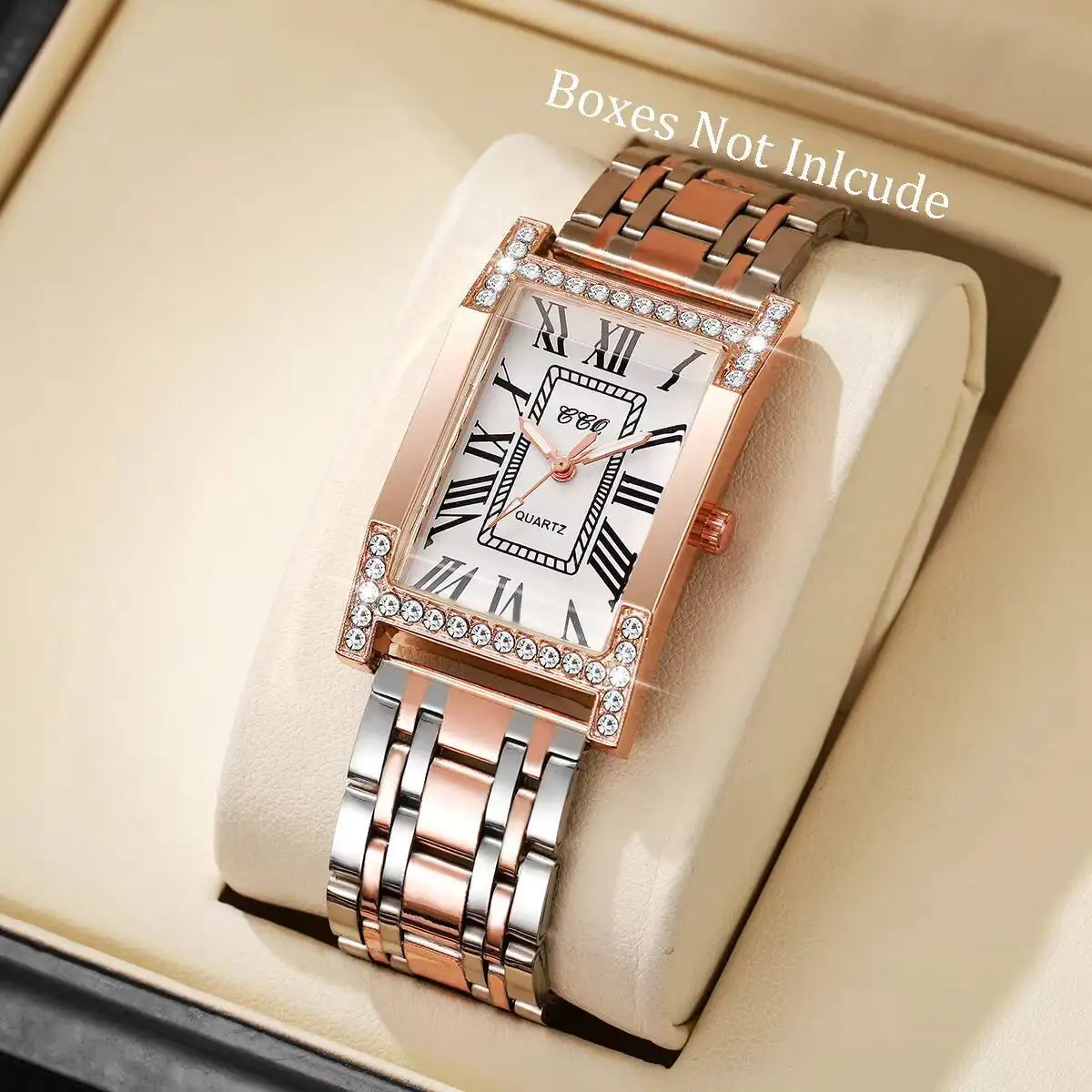 

Роскошные женские часы с бриллиантами, модные женские кварцевые наручные часы с прямоугольным циферблатом, часы для девочек, Reloj Mujer (без коробки)