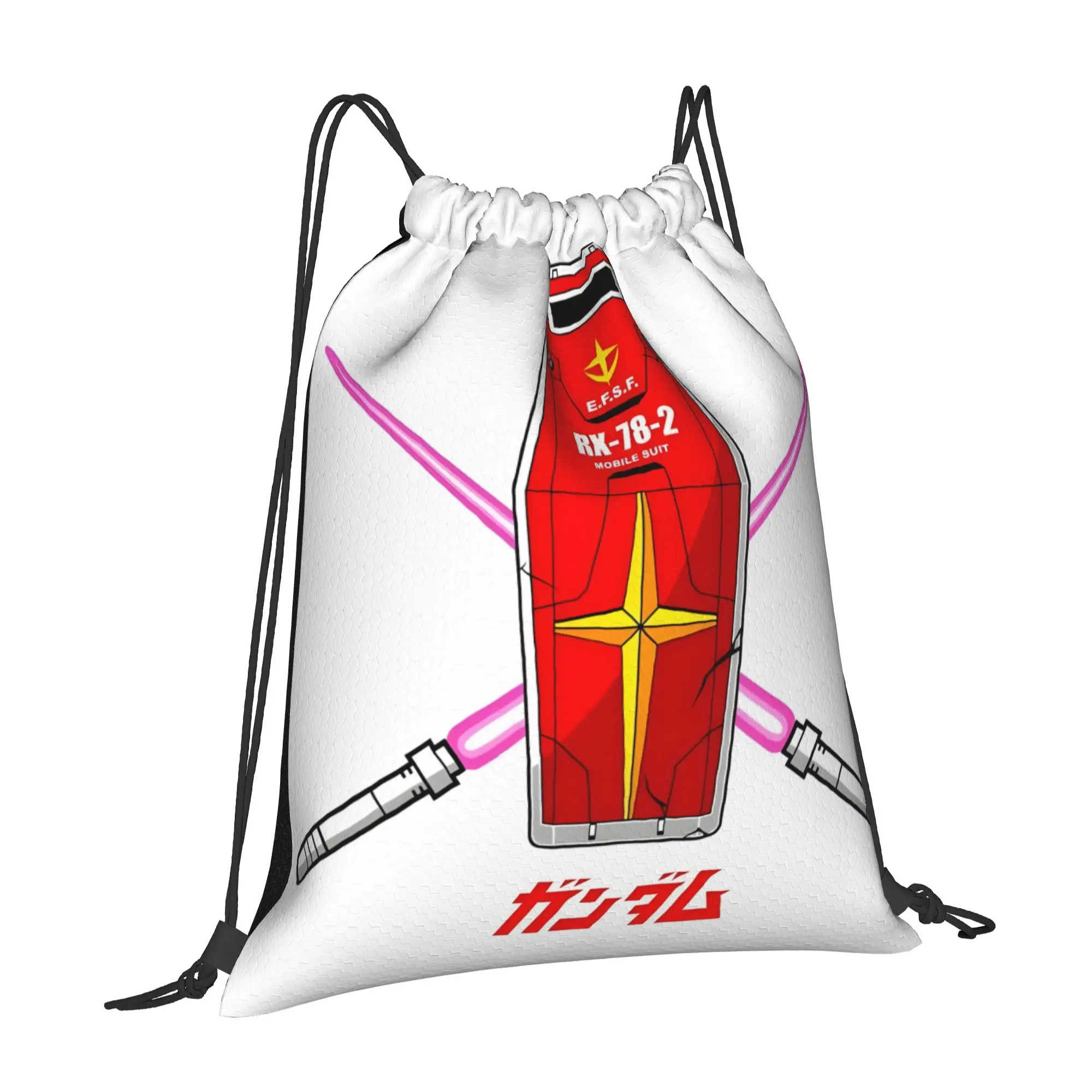 1 pc GUNDAM  Kawaii Drawstring Bags Gym Shoe Clothes Storage Multi-function Teen Portable