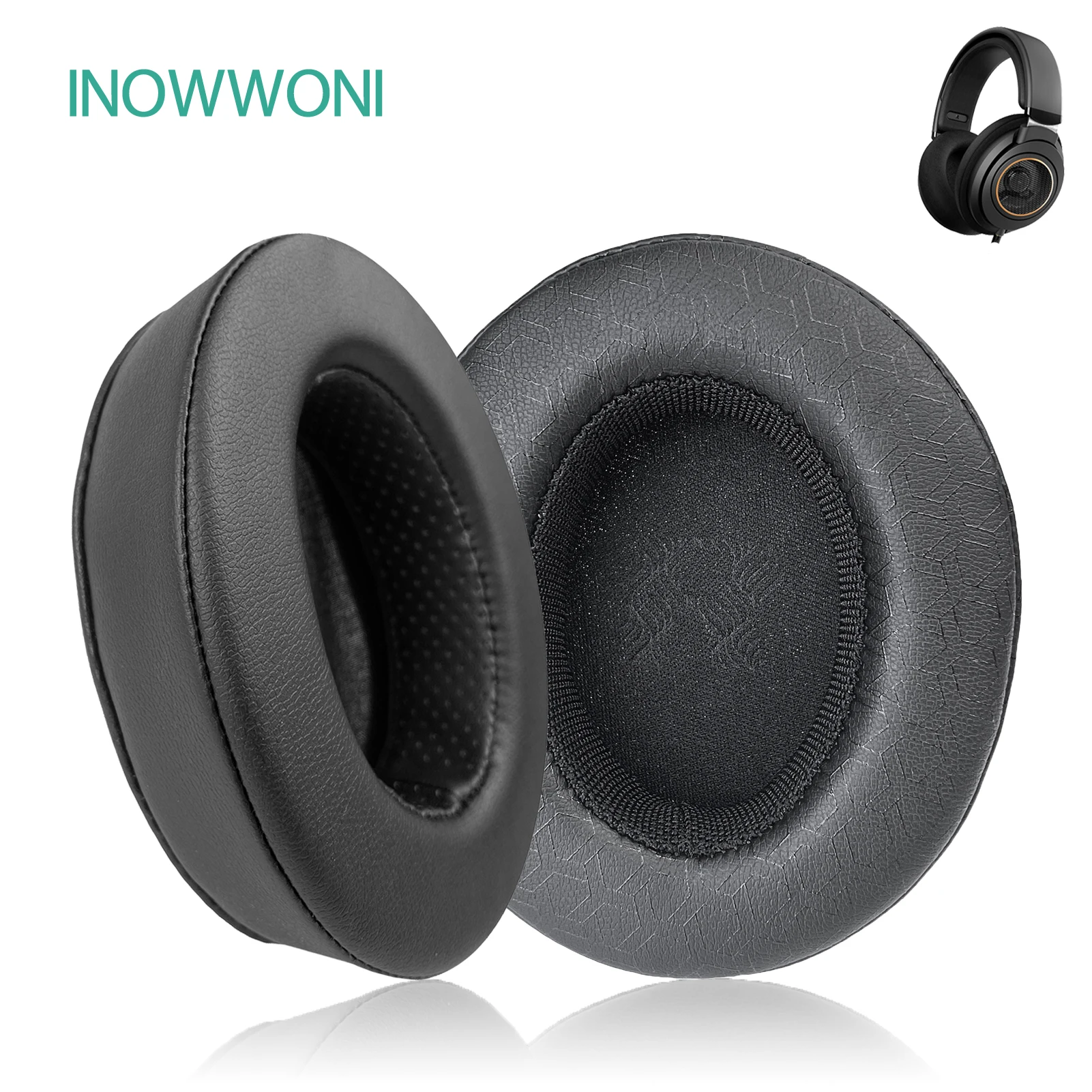 INOWWONI Replacement Earpads For Philips SHP9500, SHP9600 Headphones Ear Cushion Pads Cover Earmuffs Headset