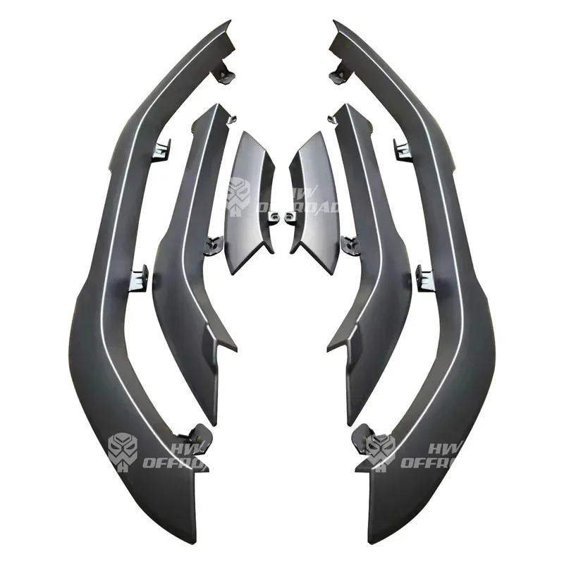 

Black/White Off-Road Wheel Eyebrows Fender Flares for 2024 2025 Prado LC250 Series Buckle Wheel Arches