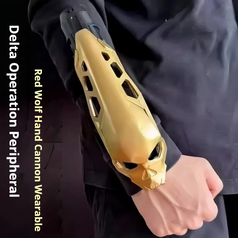 レッドウルフハンドキャノン3dプリント製ウェアラブルゴールデンローズコスプレ小道具デルタゲームモデル大人向けコレクターディスプレイ装飾在庫あり