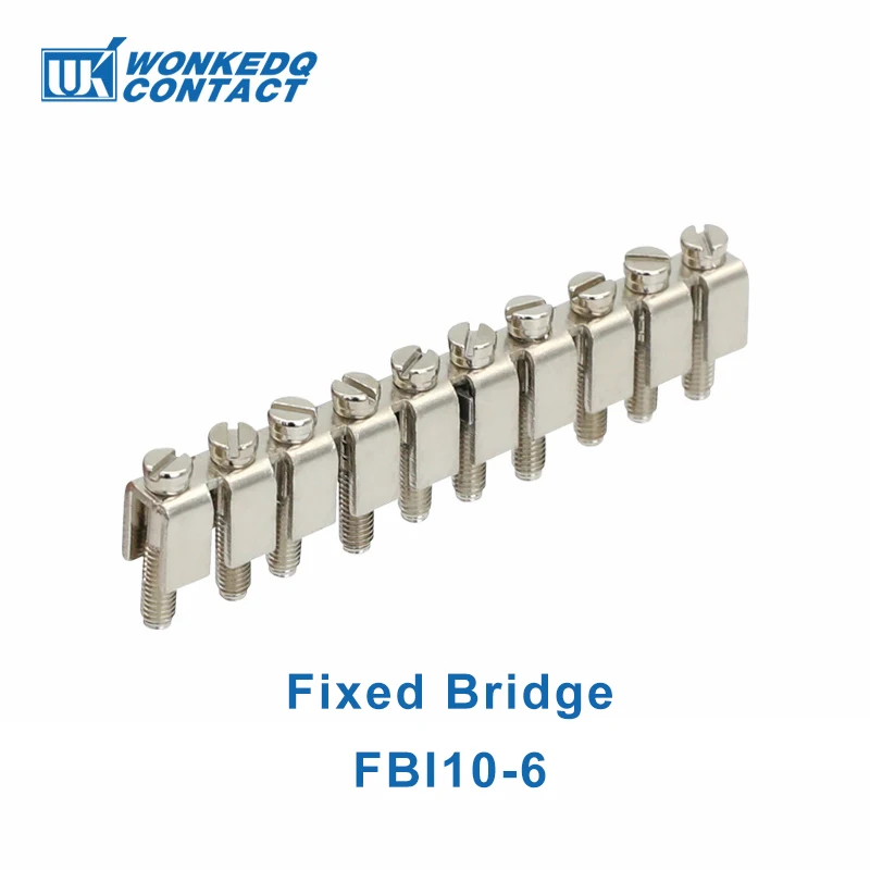 10 Stuks UK 2.5 Klemmenblok UK2.5B Schroefverbinding Sluit Strip 2.5B 2.5mm2 Kabel Elektrische Din Rail Draad Connector