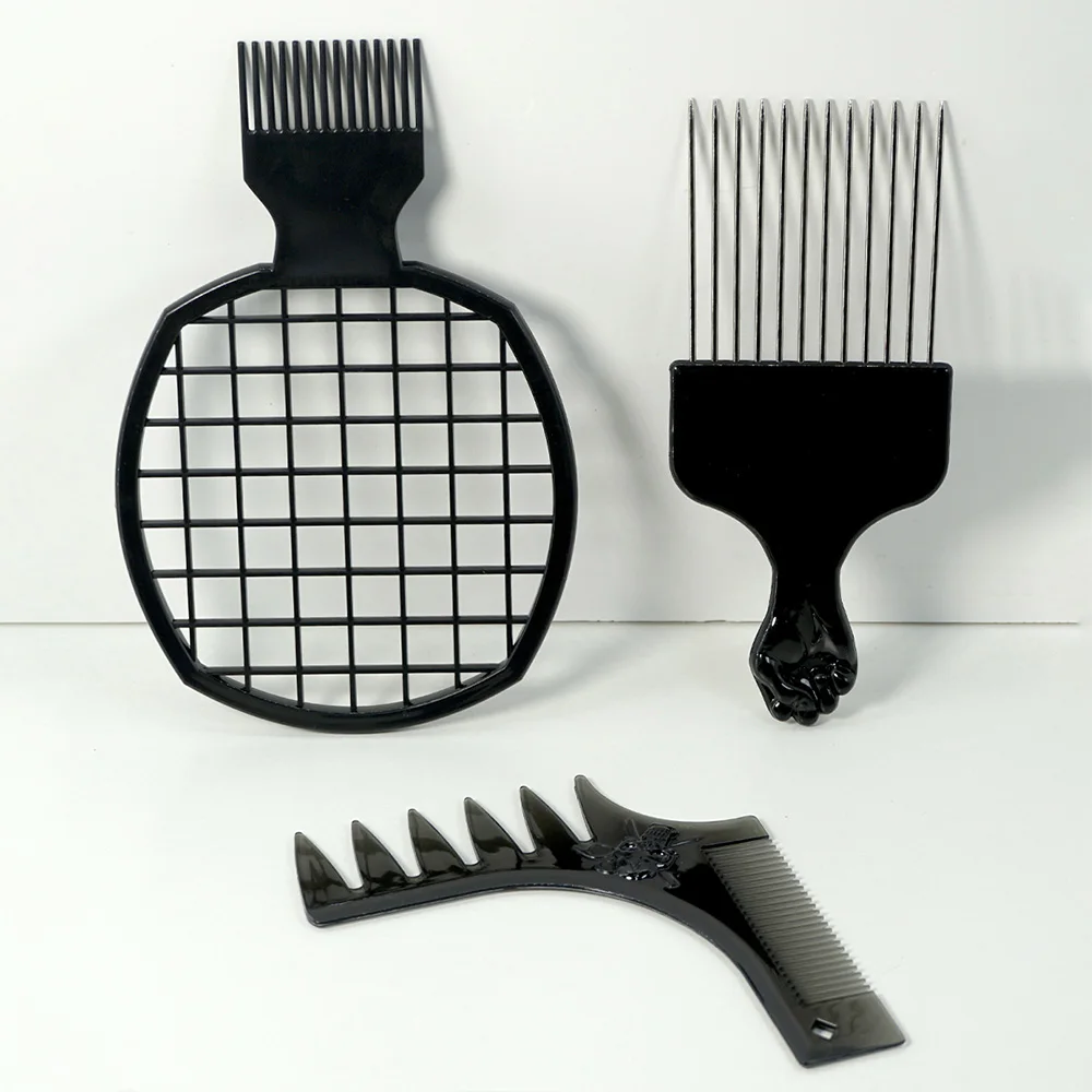 Barbershop Wave Shaped Hair Brush Set