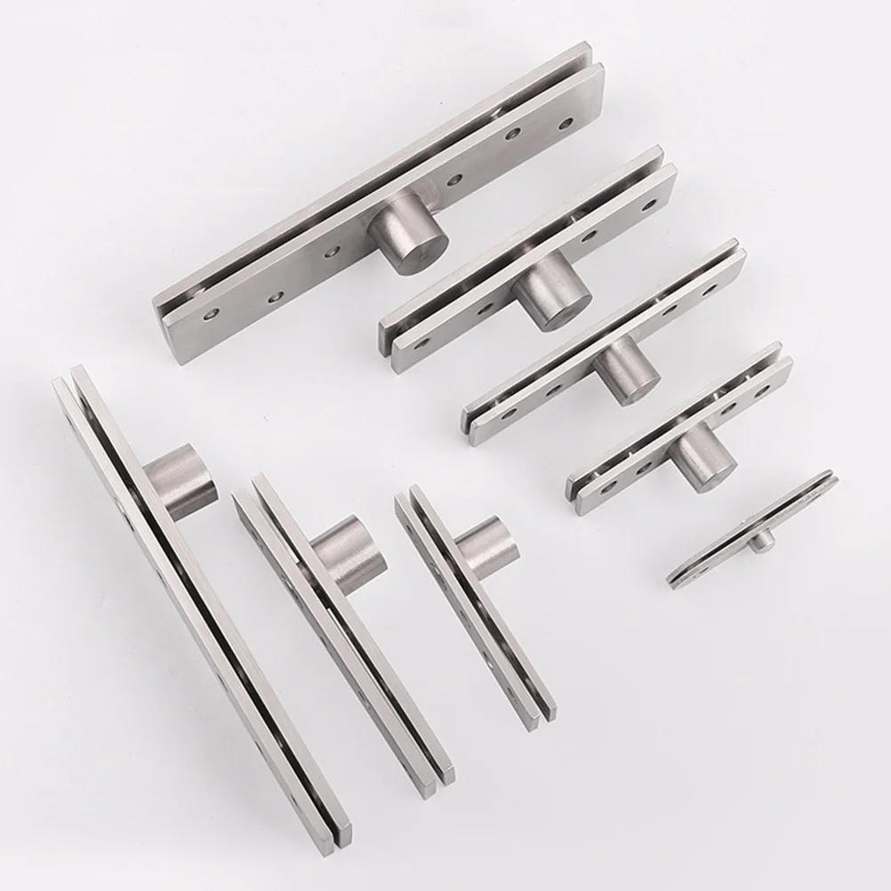 

2pcs 360 Degree Rotating Hinge Stainless Steel Door Pivot Hidden Furniture Hinges For Wooden Aluminum Frame Doors Durable
