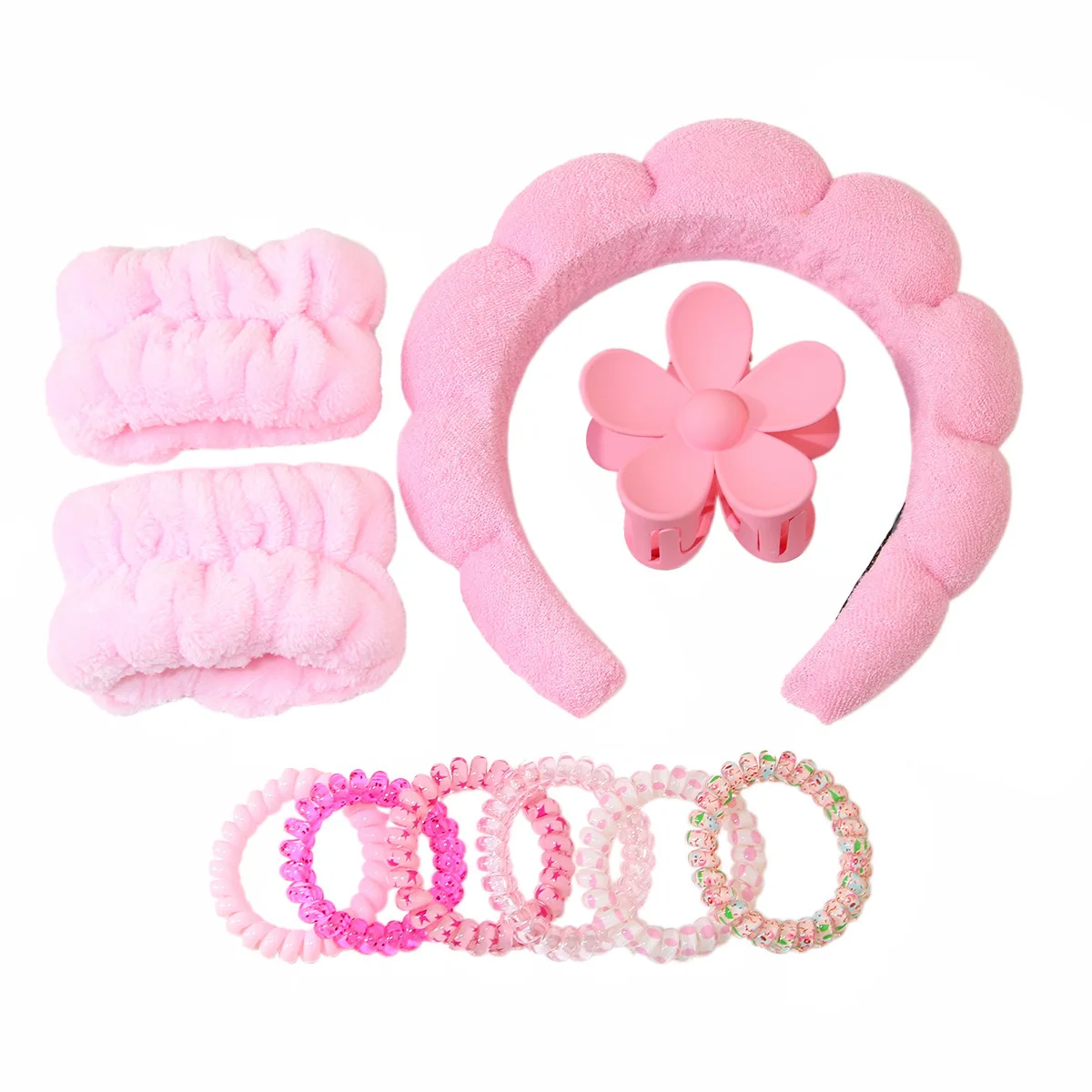 Cute Cloud Headband Set - 10pcs Hair Clips, Headbands, Hair Ties, and Hair Clips for Daily Use