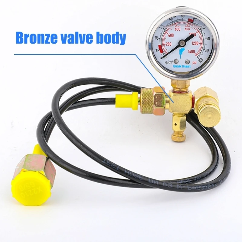 E15A Nitrogen Gas Charging Set Copper Hydraulic Breaker Nitrogen Test Set with Accurate Pressure Measurement Professional Use