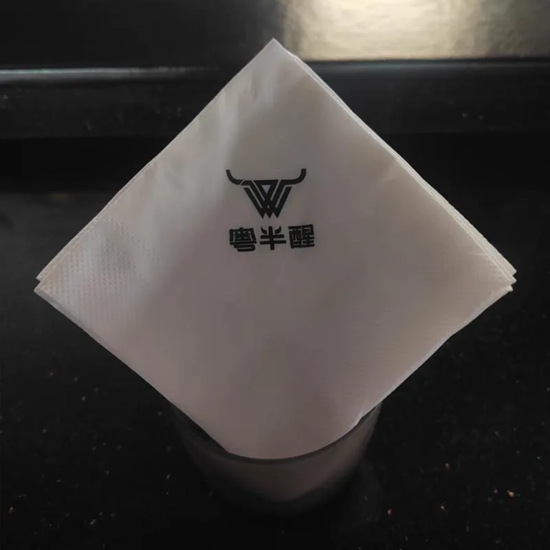 

Customized Print Logo Paper Towels With Logo Printing, Commercial Dining Restaurant Specific Square Paper Towels, Coffee Shop