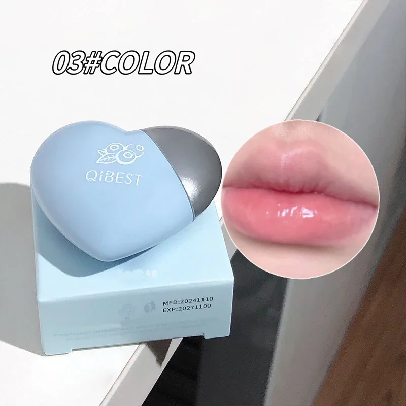 QIBEST Watery Crystal Clear Lip Gloss Moisturizing Transparent Jelly Mirror Fruit Lip Oil Balm Hydrating Plumping Korean Makeup
