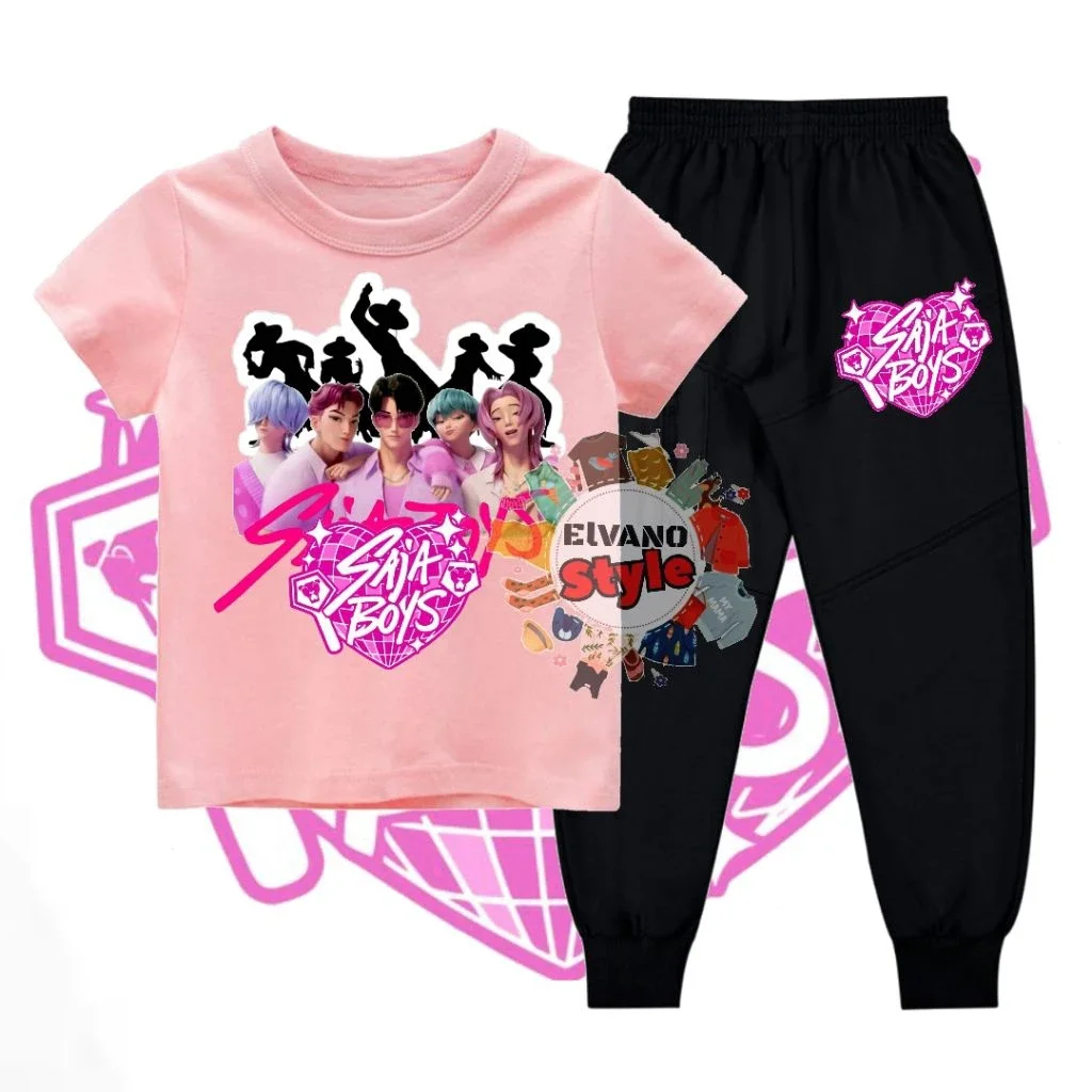 

Stelan Baju Anak K-Pop Demon Hunters SajaBoy Kaos Dan Celana Joger