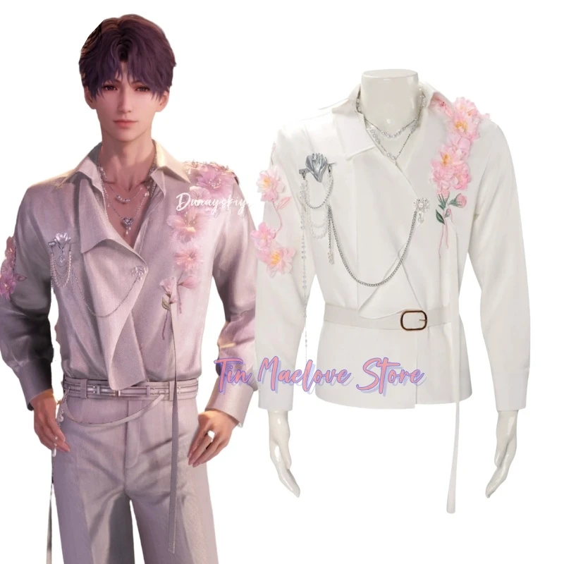 

Zayne Rafayel Shen Xinghui Cosplay Costume Game Love And Deepspace Men Handsome Shirt Role Play Clothing Halloween Casual Suit